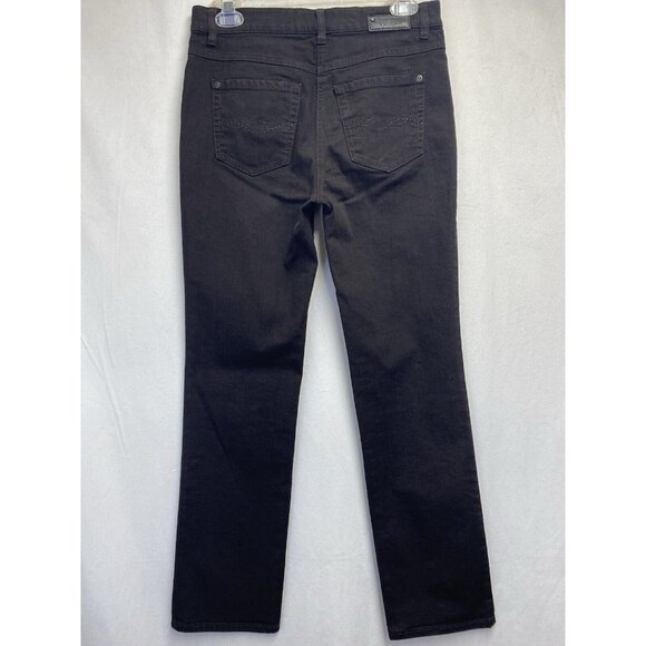 Gerry Weber Edition Irina Mid-Rise Straight Leg Casual Jeans Women Sz 6S Brown - Picture 3 of 16